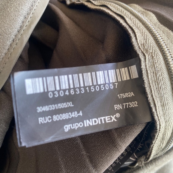 Zara XL Pleated Faux Suede Skirt - Picture 11 of 14